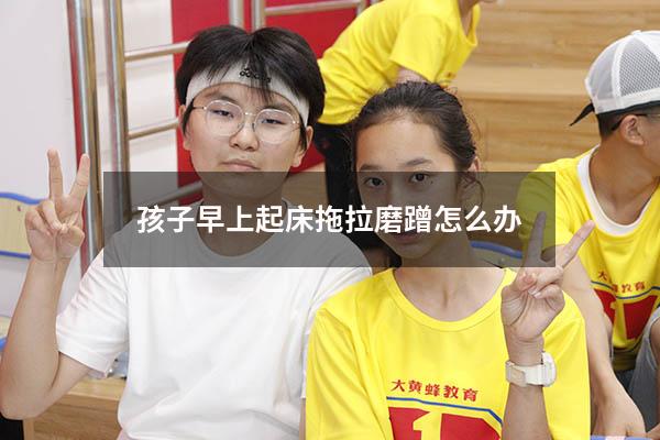 孩子早上起床拖拉磨蹭怎么办（孩子写作业拖拉磨蹭）