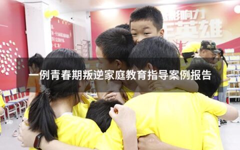 一例青春期叛逆家庭教育指导案例报告（青春叛逆期与家庭教育）