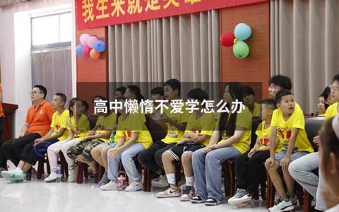 高中懒惰不爱学怎么办