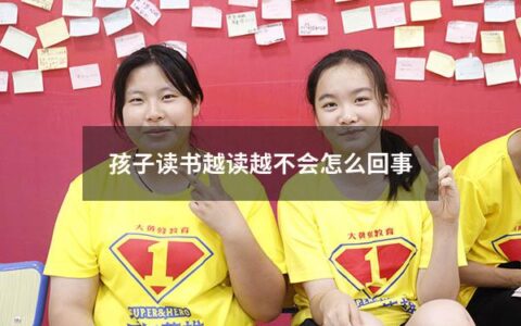 孩子读书越读越不会怎么回事