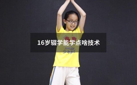 16岁辍学能学点啥技术（16岁学生辍学能干嘛）