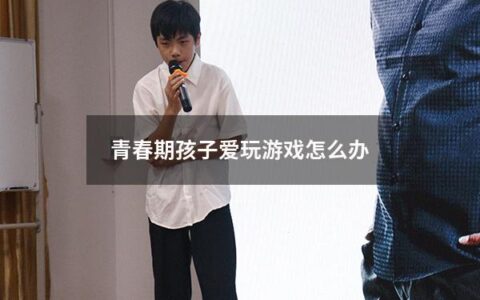 青春期孩子爱玩游戏怎么办