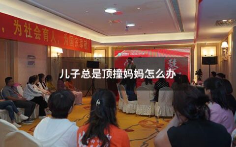 儿子总是顶撞妈妈怎么办