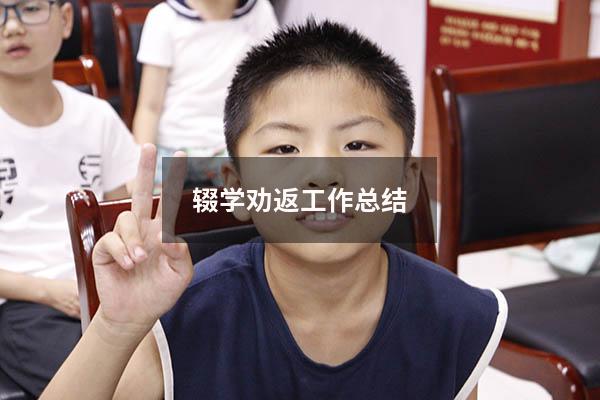 辍学劝返工作总结(初中辍学怎么重新上) - 大黄蜂教育