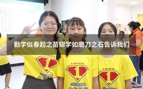 勤学似春起之苗辍学如磨刀之石告诉我们（勤学则进辍学则退的意思）
