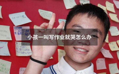 小孩一叫写作业就哭怎么办