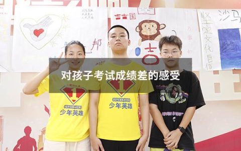 对孩子考试成绩差的感受