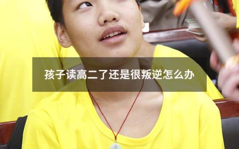 孩子读高二了还是很叛逆怎么办