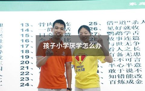 孩子小学厌学怎么办