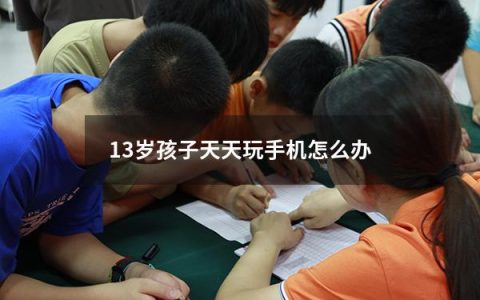 13岁孩子天天玩手机怎么办