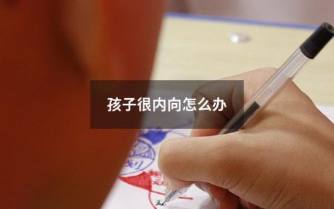 孩子很内向怎么办