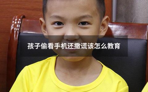 孩子偷看手机还撒谎该怎么教育