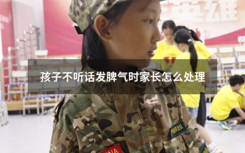 孩子不听话发脾气时家长怎么处理