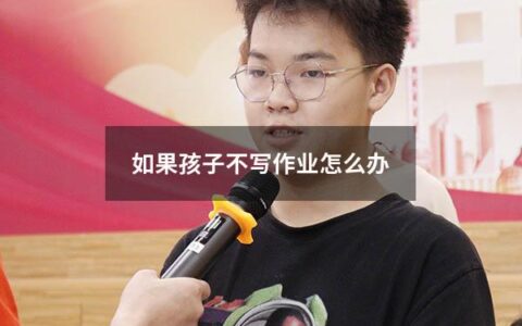 如果孩子不写作业怎么办